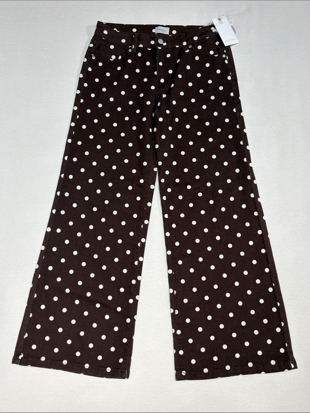 Grunge / Retro Polka Dot Jeans Size 9/29 - Wide leg